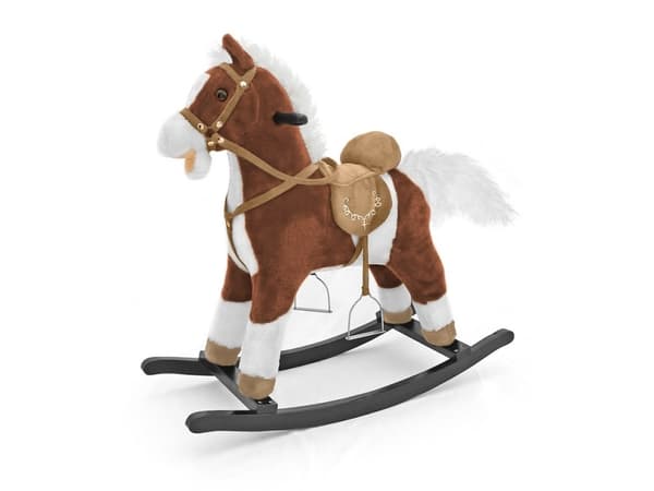 Milly Mally Mustang, 3 år, Plysh, Tre, Sort, Brun, Hvit