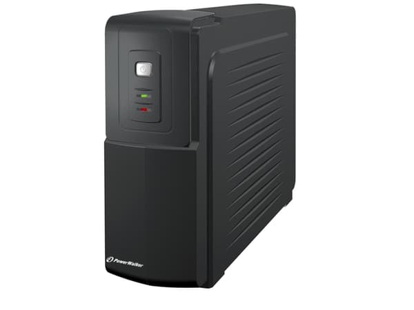 PowerWalker VFD 600 - UPS - AC 220/230/240 V - 300 Watt - 600 VA 7 At - output-stikforbindelser: 2 - sort
