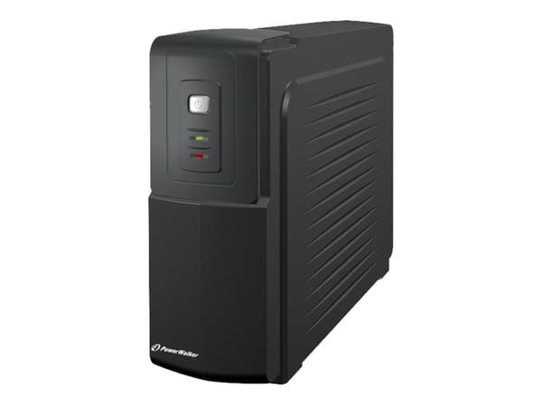 PowerWalker VFD 600 - UPS - AC 220/230/240 V - 300 Watt - 600 VA 7 At - output-stikforbindelser: 2 - sort