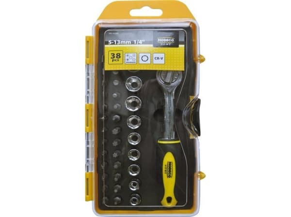 Modeco Socket wrench set 1/4 "38pcs (MN-14-200)