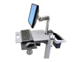 Miniatyrbilde 1 av 5: Ergotron Neo-Flex - Monteringskomponent (håndtak, bakre kurv) - plastikk - to-tonet grått - vognmonterbar - for P/N: 24-205-214, 24-206-214