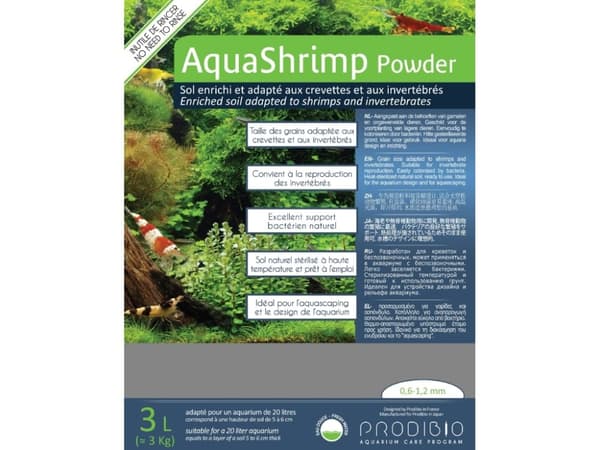 Prodibio AquaShrimp Powder 3 l + BacterKit Soil 6 amp