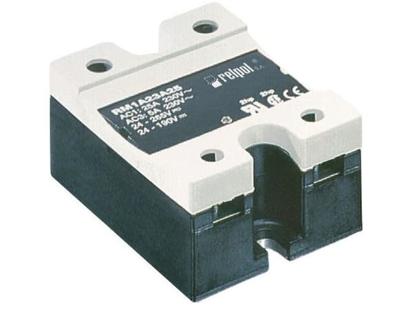 Relpol enfas halvledarrelä 50A 230V 24-265V AC RM1A23A50