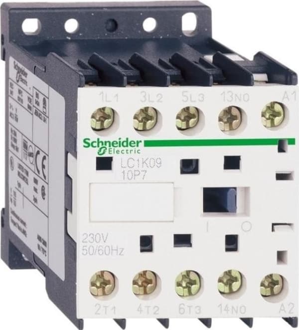 Schneider Electric Strømkontaktor 9A 3P 230V AC 50Hz 1Z LC1K0910P5