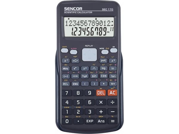 Sencor Sencor laskin SEC 170, musta, koulu, 12 numeroa