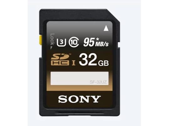 Sony SF-32UZ, 32 GB, SDHC, Klasse 10, 95 MB/s, Sort