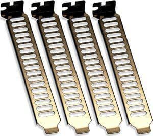 SilverStone Aero Slots - Slukningspanel for systemfordeling - sort - 12 cm