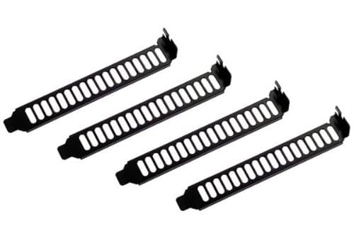 SilverStone Aero Slots - Slukningspanel for systemfordeling - sort - 12 cm