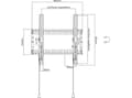 Miniatyrbilde 4 av 5: TECHly - Brakett - for LCD-TV - svart - skjermstørrelse: 32"-70" - veggmonterbar