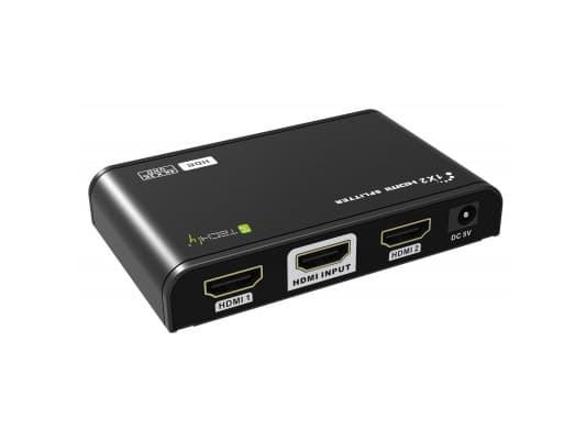 Techly IDATA-HDMI2-4K2HDR, HDMI, 2x HDMI, 3840 x 2160 piksler, svart, metall, 5 m
