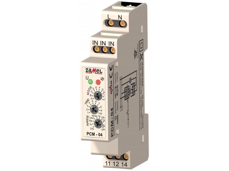 Zamel Inquiry Time switch 16A 1NO/NC AC PCM-04