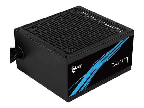 AeroCool LUX 650W - Strømforsyning (intern) - ATX12V 2.4 - 80 PLUS Bronze - AC 200-240 V - 650 watt - aktiv PFC Sort