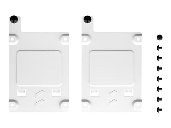 Fractal Design FD-A-BRKT-002, Universaali, Terästä, Valkoinen, 2.5", Define 7 Define 7 XL, 70 mm