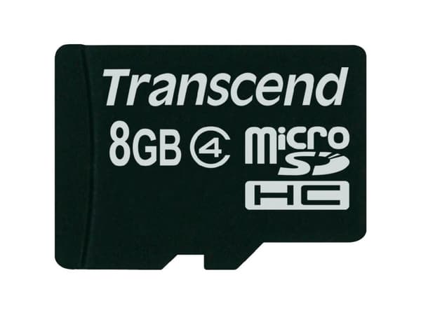 Transcend - Flashminnekort - 8 GB - Class 4 - microSDHC