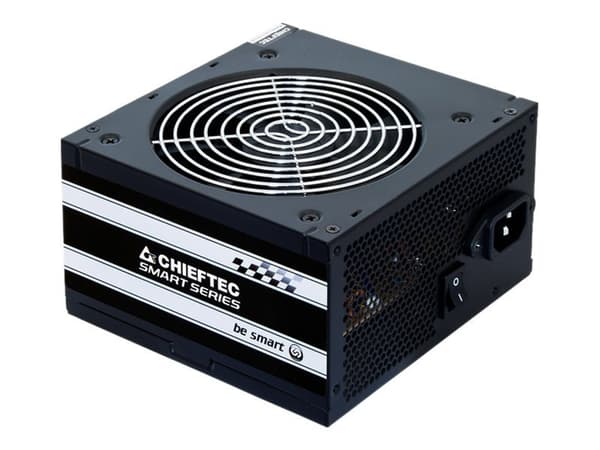 Chieftec Smart Series GPS-500A8 - Strømforsyning (intern) - ATX12V 2.3 - 80 PLUS - AC 230 V - 500 watt - aktiv PFC - svart