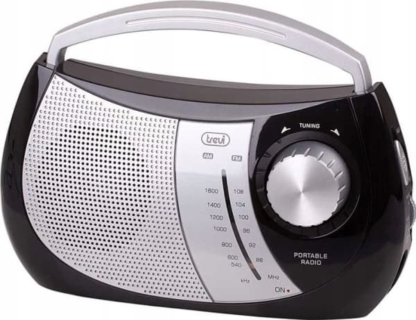 Trevi RA 764, Bærbar, AM,FM, 88 - 108 Mhz, 540 - 1610 kHz, 0,5 W, Sort