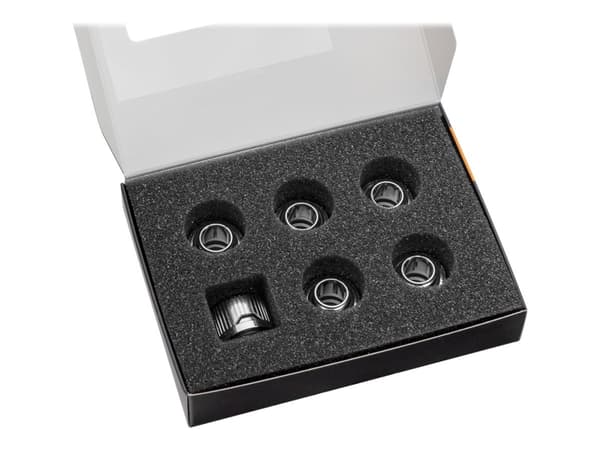 EkWaterBlocks EK-Quantum Torque HTC 12 - Armatur for væskekjølesystem - nikkel (en pakke 6)