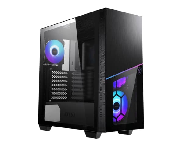 MSI MPG SEKIRA 100R - Tower - utökad ATX - genomskinlig sidopanel (glas) - ingen strömförsörjning (ATX) - USB/ljud