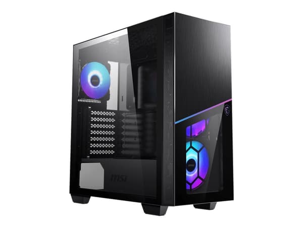 MSI MPG SEKIRA 100R - Tower - utökad ATX - genomskinlig sidopanel (glas) - ingen strömförsörjning (ATX) - USB/ljud