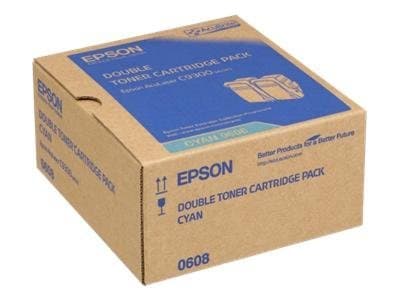 Epson AL-C9300N tvåpack tonerkassett cyan 7 500 x 2