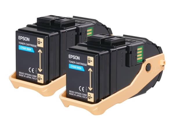 Epson AL-C9300N tvåpack tonerkassett cyan 7 500 x 2