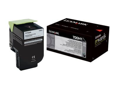 Lexmark 700H1 - Høy ytelse - svart - original - tonerpatron LCCP - for Lexmark CS310dn, CS310n, CS410dn, CS410dtn, CS410n