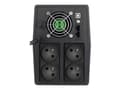 Miniatyrbilde 2 av 5: PowerWalker VI 1500 SCL FR - UPS - AC 162 - 290 V - 900 watt - 1500 VA - 9 Ah - USB - utgangskontakter: 4