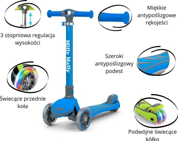 Milly Mally Scooter Boogie Blue (3000)