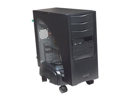 Manhattan Plastic CPU Stand - Tower tarkoittaa järjestelmäkaappia - harmaa