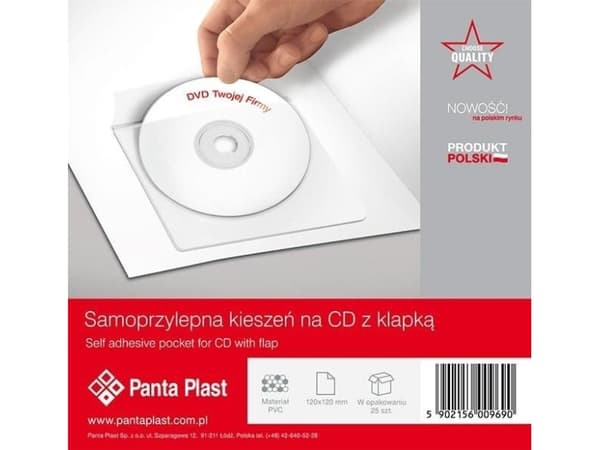 Bestill Plast selvklebende lomme på CD
