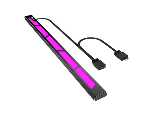 Jonsbo LB-3, Universal, LED-list, Gjuten aluminium, Svart, Multifärg, SATA