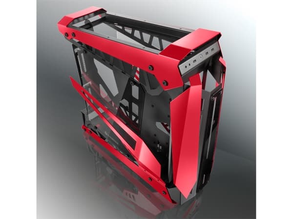 RAIJINTEK NYX PRO, Full Tower, PC, Musta, Punainen, ATX, EATX, EEB, mikro ATX, Mini-ITX, Alumiini, Kumi, SPCC, Karkaistu lasi, 7,5 cm