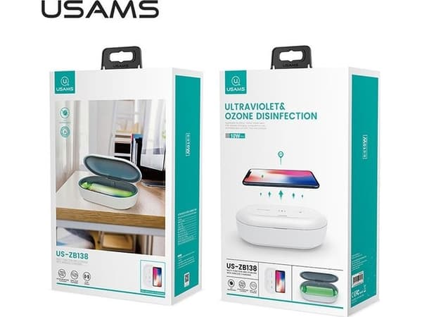 USAMS Bluetooth 5.0 TWS ND-serien trådløse hodetelefoner hvit/hvit BHUND01 (US-ND001)