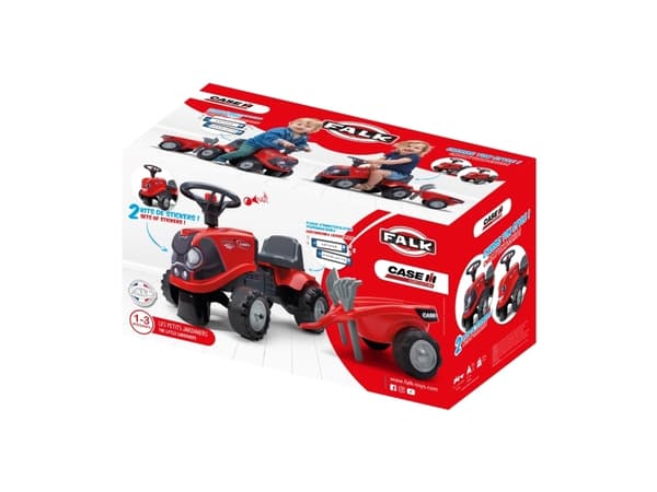 Falk Case IH 238C, 1 år, 6 hjul, Plast, Stål, Rød, Sort