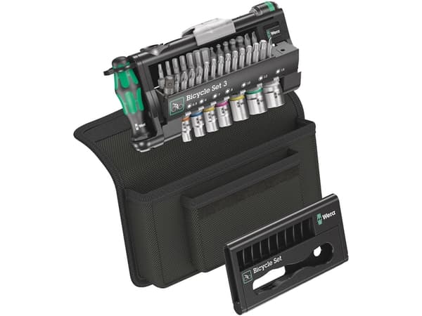 Wera 05004172001, Sykkelverktøy, Verktøyssett til sykkel, Sort, Grønn, T10, T15, T20, T25, T27, T30, T40, 210 mm, 65 mm