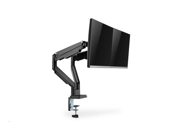 DIGITUS DA-90395 - Stativ - justerbare dobbeltarmer - for 2 LCD-skjermer - plastikk, aluminium, stål - matt svart - skjermstørrelse: 15"-32" - skrive