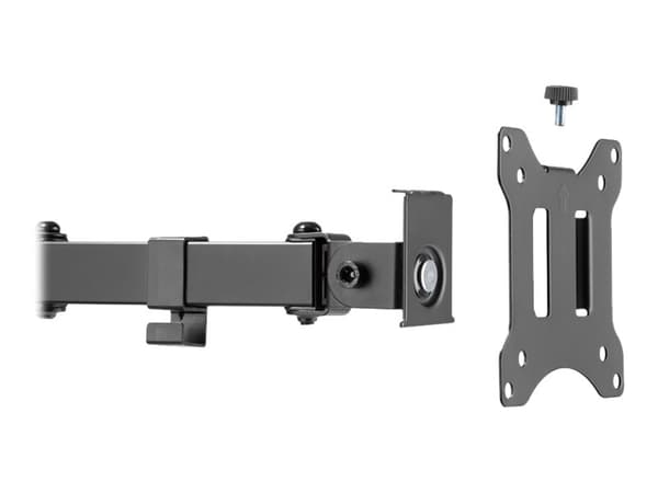 DIGITUS DA-90399 - Monteringssett (leddarm, stang med klemmesokkel, VESA-monteringsbrakett) - for monitor / curved monitor - stål - matt svart - skje