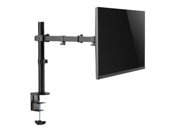DIGITUS DA-90399 - Monteringssett (leddarm, stang med klemmesokkel, VESA-monteringsbrakett) - for monitor / curved monitor - stål - matt svart - skje