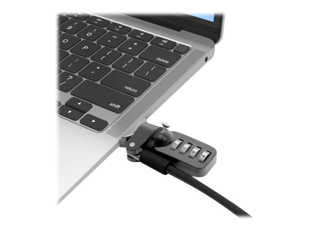 Compulocks MacBook Air 13-inch Cable Lock Adapter With Combination Cable Lock 2017 to 2019 - Adapter för säkerhetslåsurtag - för Apple MacBook Air (I