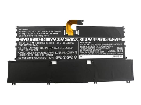 CoreParts - Batteri til bærbar PC - litiumpolymer - 4750 mAh - 36.6 Wh - svart - for HP Spectre Laptop 13-v000na