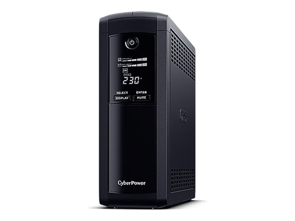 CyberPower Value Pro VP1200EILCD - UPS - AC 230 V - 720 Watt - 1200 VA - 1-faset - RS-232, USB - output-stikforbindelser: 8 - lajittelu