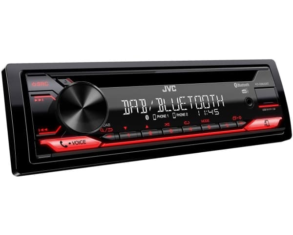 JVC KD-DB622BT - Vogn - CD-mottaker - i instrumentbordet - Enkelt-DIN - 50 watt x 4