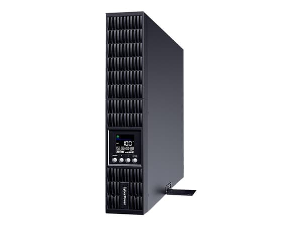 CyberPower OLS3000ERT2UA, Taajuuden kaksoismuunnos (verkossa), 3 kVA, 2700 W, Sini, 230 V, 50/60 Hz musta