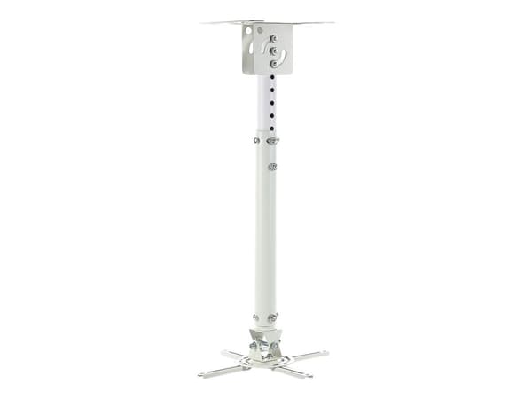 ART P-107W - Brakett - for projektor - metall - pulverbelagt hvitt - takmonterbar