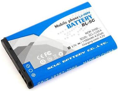 AVACOM BL5C, Akku, Nokia, 6230, N70, litium-ioni (Li-Ion), 1100 mAh, 3,7 V, 3,7 V
