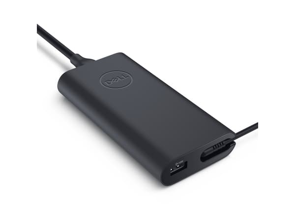 Dell USB-C Power Adapter Plus - Strömadapter - 90 Watt - utgångskontakter: 2 - svart - för Latitude 54XX, 55XX, 7310 2-in-1, 7410, 7410 2-in-1, 94XX