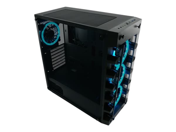 LC-Power Gaming 709B - Solar_System_X, Midi Tower, PC, Musta, ATX, mikro ATX, Mini-ITX, Metalli, Muovi, Karkaistu lasi, Pelaaminen