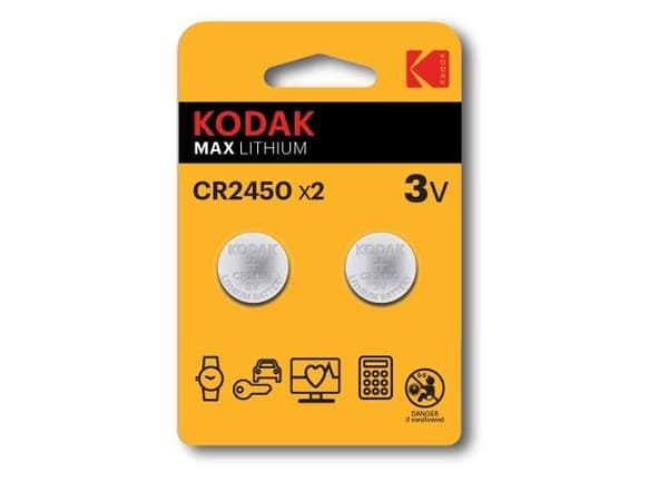 Kodak MAX KCR2450 - paristo 2 x CR2450 - Li/MnO2 - 560 mAh