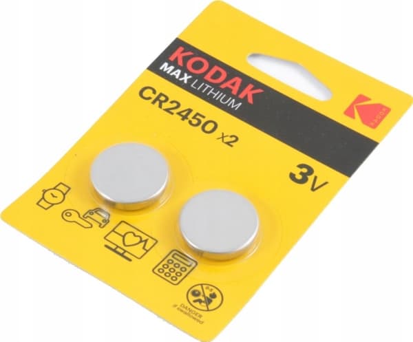 Kodak MAX KCR2450 - paristo 2 x CR2450 - Li/MnO2 - 560 mAh