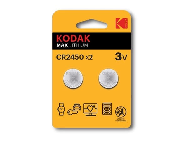 Kodak MAX KCR2450 - paristo 2 x CR2450 - Li/MnO2 - 560 mAh